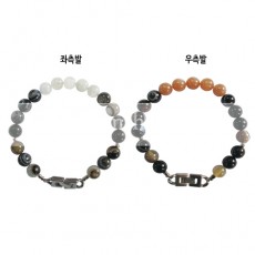 파워스톤 발찌 그레이 10mm 세트 (소형)